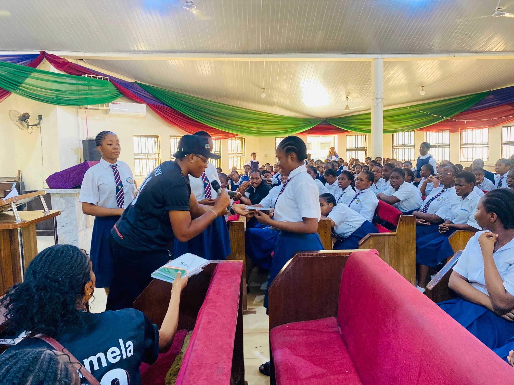 CFO education outreach session with students at AGGS Gudu, Abuja