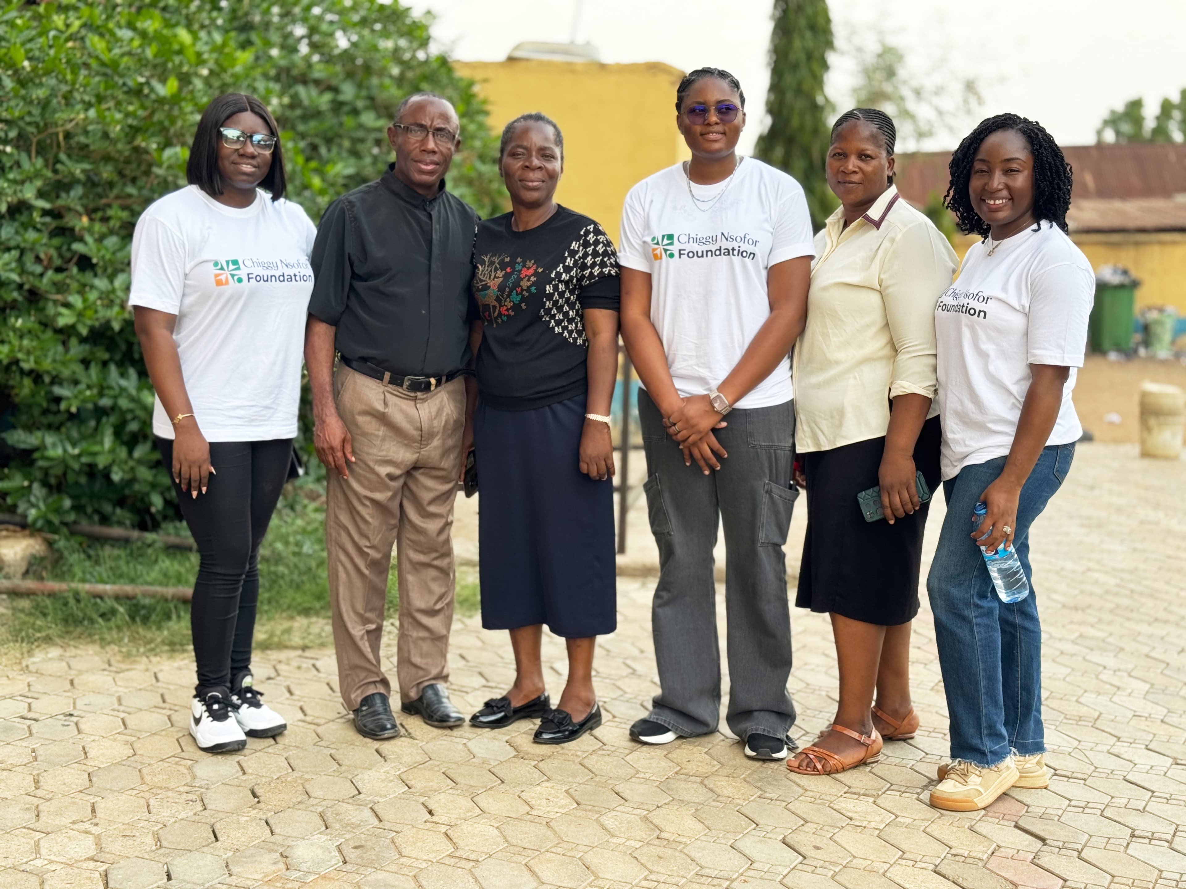 CFO academic outreach team at St. Philips Academy, Mararaba
