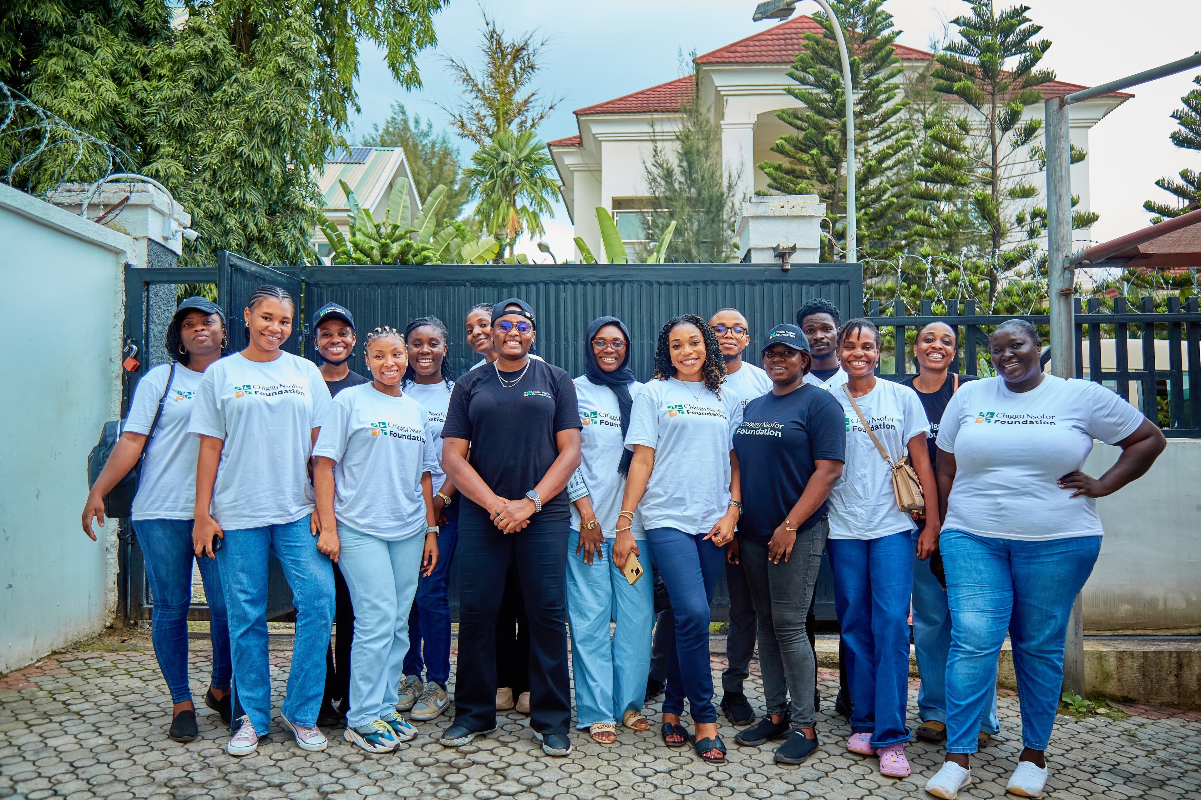 Chiggy Foundation for Opportunity team and volunteers gathered for a group photo